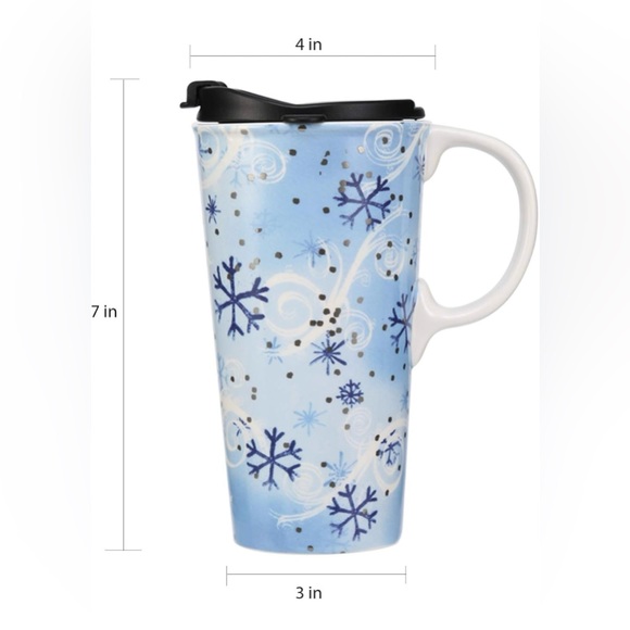 Topadorn Coffee Ceramic Mug With Lid in Gift Box - Picture 4 of 6